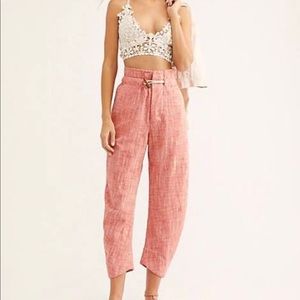 NWT! Free People Paradise Pant Red/Rouge XS